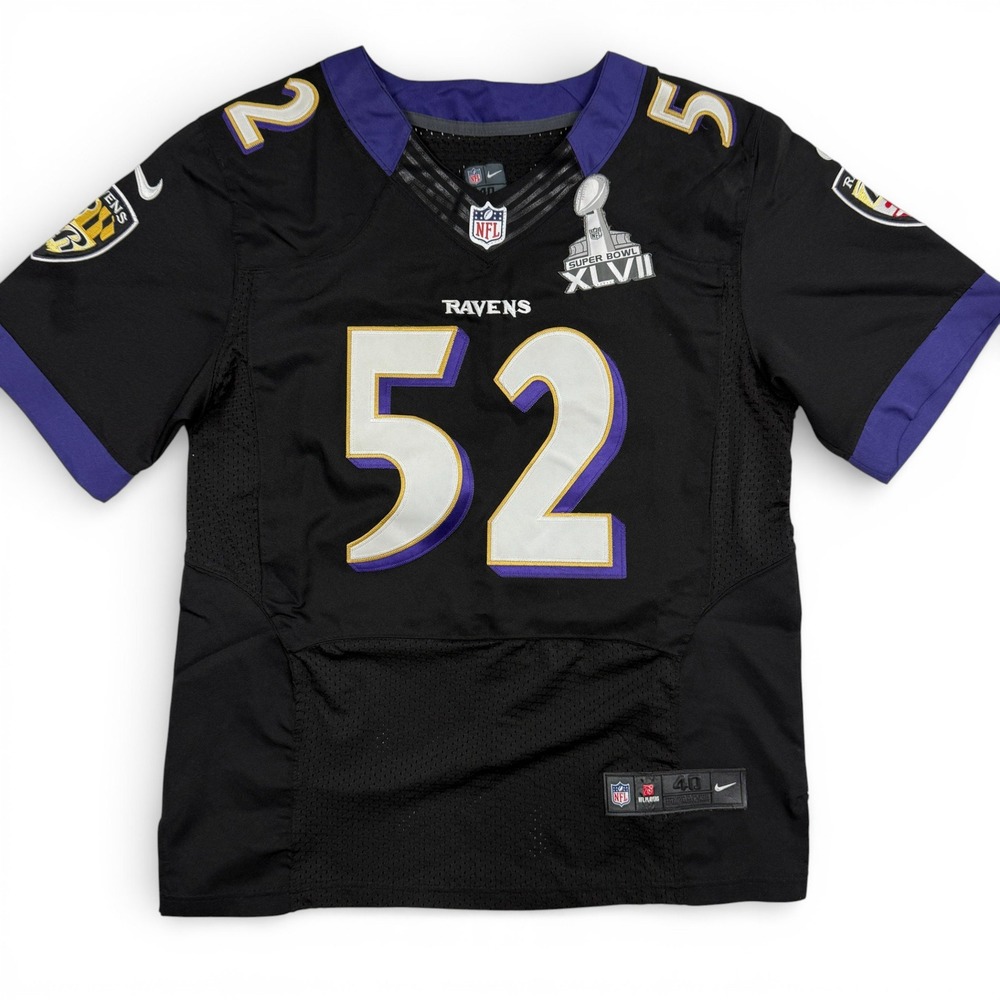 Nike Baltimore Ravens Ray Lewis 52 Super Bowl XLVII NFL Football Jersey Mens‎ 40